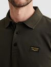 PME Legend American Classic Longsleeve Polo Shirt Beluga Green Model / Detail