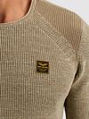 PME Legend Pull Knitted Melange Beige Model / Detail