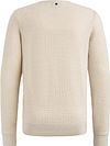 PME Legend Pull Mouliné Ecru Product / Achterkant