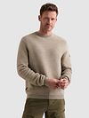 PME Legend Rib Structure Pullover Beige