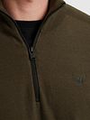 PME Legend Half Zip Sweater Beluga Grün Model / Detail