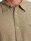 PME Legend Shirt Structure Khaki Model / Detail