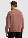 PME Legend Sweater Logo Nussbraun Regular Fit Model / Achterkant