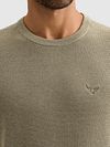 PME Legend Structure Pullover Melange Stone Green