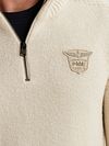 PME Legend Half Zip Trui Ecru Model / Detail