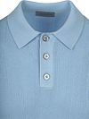 Suitable Knitted Jacquard Polo Shirt Light Blue Product / Detail