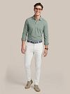 Steppin' Out Longsleeve Polo Piqué Classic Green Model / Voorkant