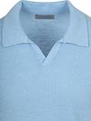 Suitable Polo Shirt Riva Bean Linen Cotton Light Blue Product / Detail