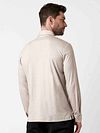 Polo a maniche lunghe Desoto Essential Beige Model / Achterkant