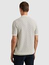 Polo Cast Iron Half-Zip strutturata ecru Model / Achterkant