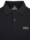 Polo de manga larga Barbour International de piqué en negro Product / Detail