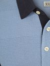 Polo de punto con textura Scotch And Soda en azul Product / Detail