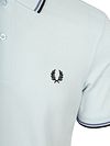 Polo Fred Perry Twin Tipped M3600 in piqué di cotone blu 96A Product / Detail