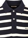Polo GANT a righe regular fit in cotone blu navy e bianco Product / Detail