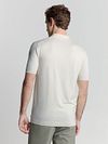 Polo Half Zip No Excess en blanco roto Model / Achterkant