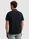 Polo PME Legend z dzianiny piqué z logo, granatowe Model / Achterkant