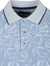 Polo State of Art imprimé feuilles Bleu clair Product / Detail