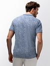 Polo State of Art imprimé feuilles Bleu clair Model / Achterkant