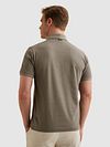 Polo Vanguard in jersey a righe taupe Model / Achterkant