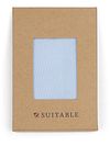 Suitable Silk Pocket Square Light Blue Verpakking