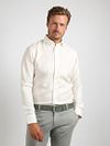 Profuomo Twill Skjorte Off White Model / Voorkant med Stefan