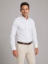 Profuomo Royal Twill Skjorta Vit Model / Voorkant