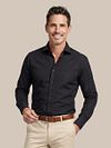 Profuomo Japanese Knitted Overhemd Black Model / Voorkant