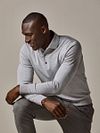 Profuomo Longsleeve Poloshirt Luxury Basic Grijs Model / Voorkant