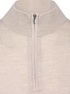 Profuomo Half Zip Pullover Merino Wool Beige