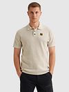 PME Legend Polo Shirt Knitted Structure Ecru Model / Voorkant