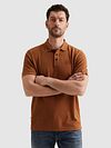 PME Legend Poloshirt Popcorn Jersey Orange Model / Voorkant