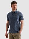 PME Legend Poloshirt Jacquard Jersey Bijou Blue Model / Voorkant