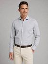 Profuomo Dobby Shirt Print Light Green Model / Voorkant