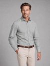 Profuomo Basketweave Shirt Green Model / Voorkant