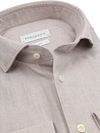 Profuomo Skjorte Flannel Peached Herringbone Beige Product / Detail