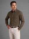 Profuomo Chemise Tricotée Japonais Vert Army Model / Voorkant