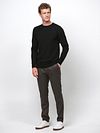 Profuomo Pullover Merino Wool Black Model / Voorkant