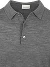 Profuomo Longsleeve Polo Shirt Merino Wool Grey Product / Detail
