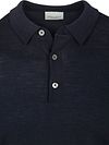 Profuomo Longsleeve Polo Shirt Merino Wool Navy Product / Detail