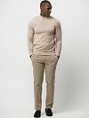 Profuomo Turtleneck Trui Merino Ecru Model / Voorkant