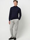 Profuomo Turtleneck Pullover Merino Navy Model / Voorkant