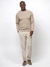 Profuomo Pullover Wol Mix Sand Model / Voorkant