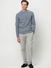 Profuomo Pullover Wool Blend Blue Model / Voorkant