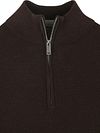 Profuomo Half Zip Pullover Structure Bruin Product / Detail
