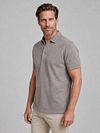 Profuomo Piqué Poloshirt Melange Brun Model / Voorkant