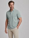 Profuomo Piqué Poloshirt Melange Grön Model / Voorkant
