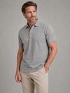 Profuomo Piqué Poloshirt Melange Grå Model / Voorkant