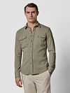 Profuomo Overshirt Western Groen Model / Voorkant