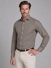 Profuomo Hemd Linnen Groen Model / Voorkant