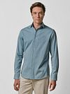 Profuomo Twill Shirt Denim Light Blue Model / Voorkant